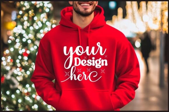 Christmas Hoodie Men Mockup 68 – A Versatile Graphics Asset for Product Mockups
