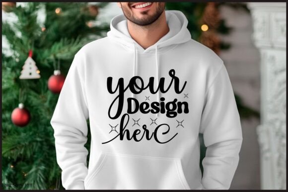 Christmas Hoodie Men Mockup 94: A Graphic Design Asset for Product Mockups