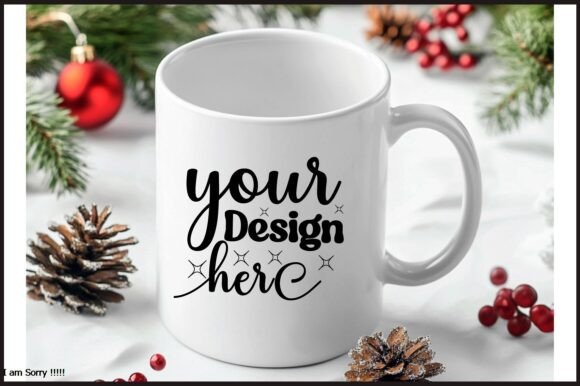 Christmas Mug Mockup Jpg Mockup 230 for Graphics and Product Mockups