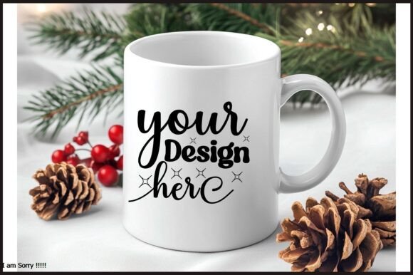 Christmas Mug Mockup Jpg Mockup 242 for Graphics and Product Mockups