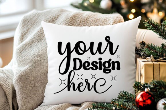 Christmas Pillow Mockup 119 - A Versatile Graphics Asset for Product Mockups