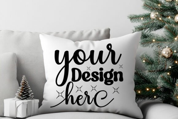 Christmas Pillow Mockup 139 for Product Mockups and Graphics