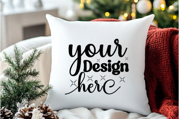 Christmas Pillow Mockup 67 for Product Mockups and Graphics
