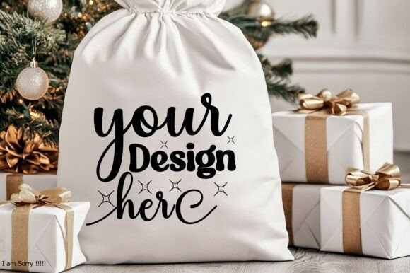 Christmas Santa Sack Mockup Jpg 113 for Graphics and Product Mockups