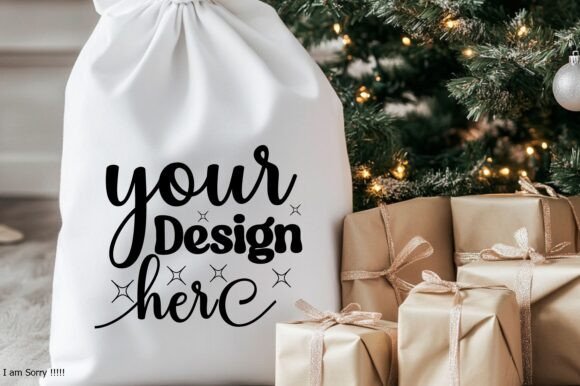 Christmas Santa Sack Mockup Jpg 119 for Product Mockups and Graphics