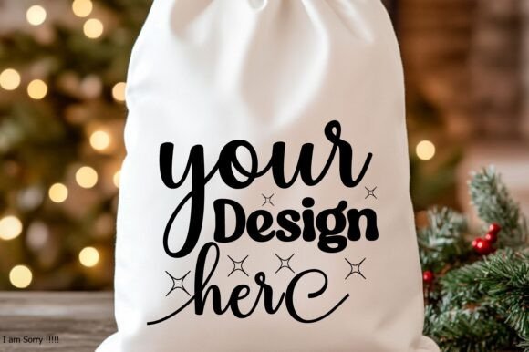 Christmas Santa Sack Mockup Jpg 20 for Product Mockups and Graphics