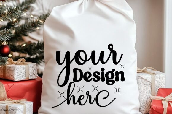 Christmas Santa Sack Mockup Jpg 24: A Festive Graphic Design Asset