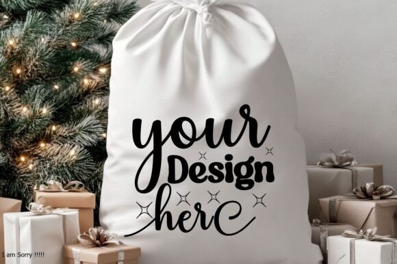 Christmas Santa Sack Mockup Jpg 25 for Product Mockups and Graphics