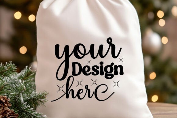 Christmas Santa Sack Mockup Jpg 4 for Branding and Product Design