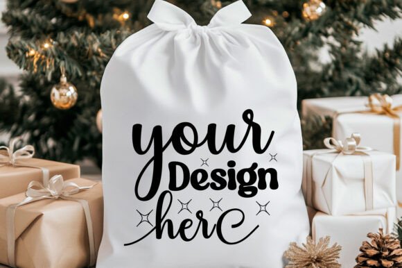 Christmas Santa Sack Mockup Jpg 40 for Product Mockups and Graphics