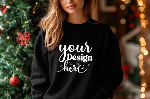 Christmas Sweater Mockup 33 - Graphics for Product Mockups