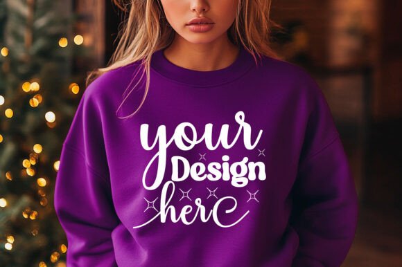 Christmas Sweater Mockup 65: A Festive Graphic Asset for Product Mockups