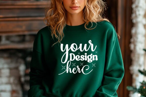 Christmas Sweater Mockup 87: A Festive Graphic Asset for Product Mockups