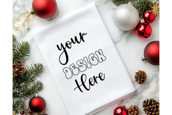 Christmas Towel Mockup 23: A Festive Graphic Asset for Product Mockups