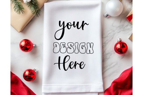 Christmas Towel Mockup 48: A Graphic Design Asset for Product Mockups