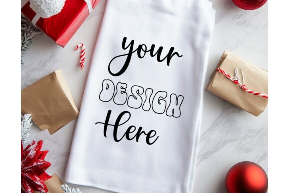 Christmas Towel Mockup 72 for Product Mockups and Graphics