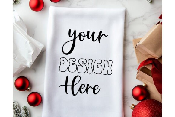 Christmas Towel Mockup 76: A Graphic Design Asset for Product Mockups