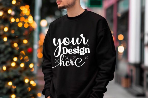 Gildan 18000 Christmas Men Mockup 236 for Product Mockups and Graphics
