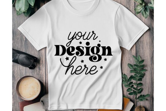 Gildan 64000 White Mockup 52 for Product Mockups and Graphics