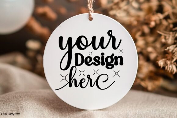 New Year Round Sign Mockup 54 for Product Mockups and Graphics