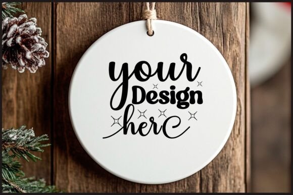 Round Christmas Ornament Mockup 104 Review