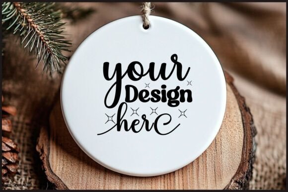 Round Christmas Ornament Mockup 144 - A Graphic Design Asset for Product Mockups