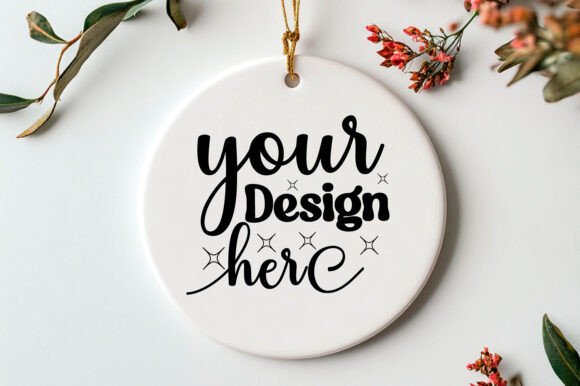 Valentine Round Mockup Valentine's 63: A Graphic Design Asset for Product Mockups